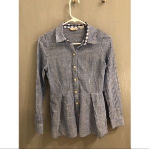 Anthropologie Peplum Button Down